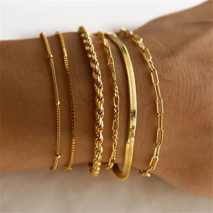 Ensemble de bracelets Isabella Vernetta | Or