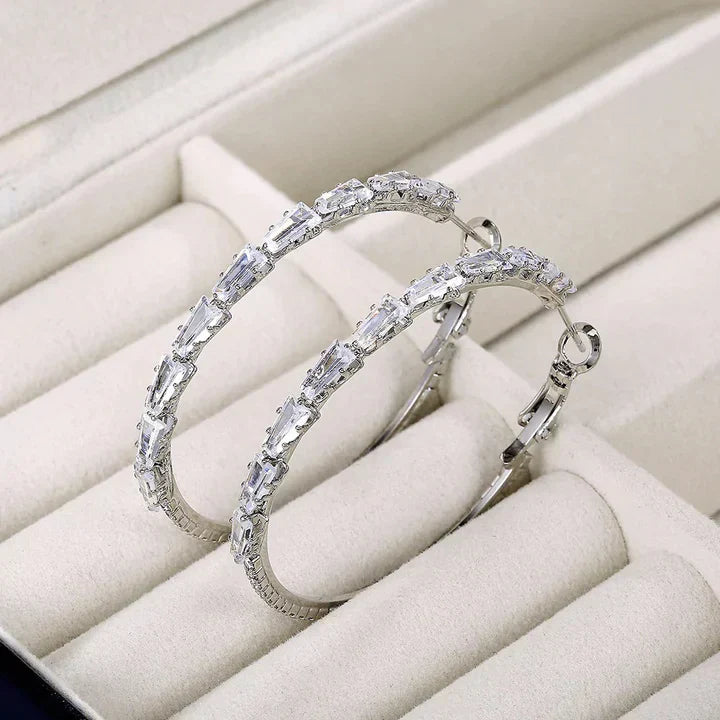 Boucles d'oreilles Camilla Vestalia | Or blanc