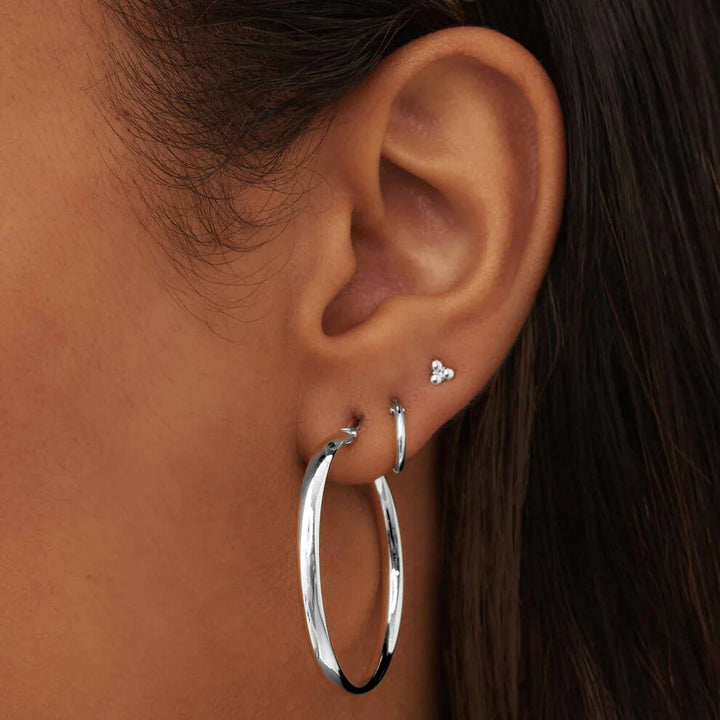 Boucles d'oreilles Noa Serane | Or Blanc