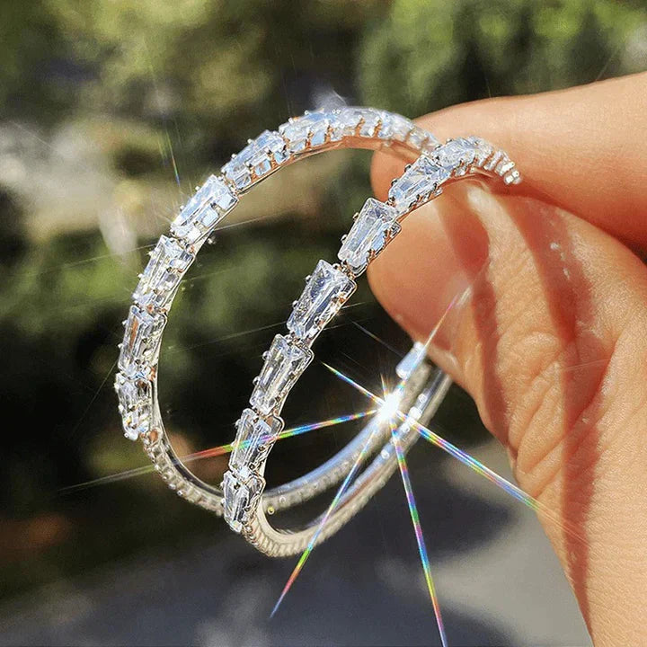 Boucles d'oreilles Camilla Vestalia | Or blanc