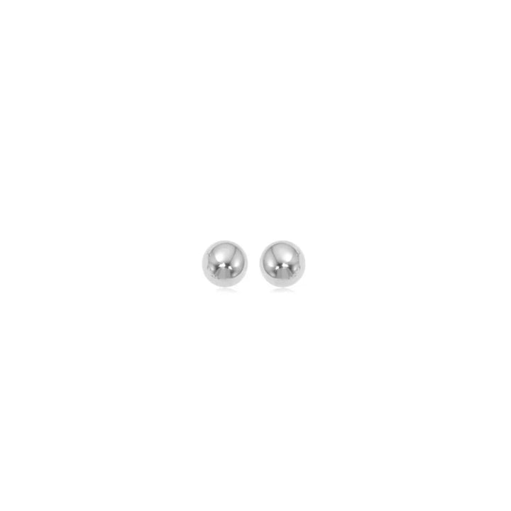 Boucles d'oreilles en perles | Or blanc