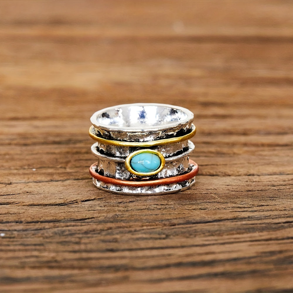 Bague Vintage Boho Turquoise