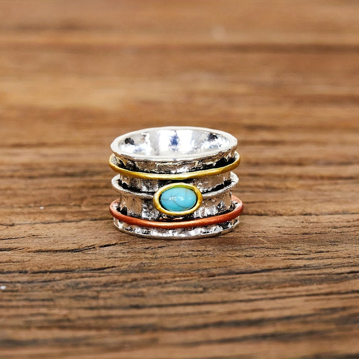 Bague Vintage Boho Turquoise