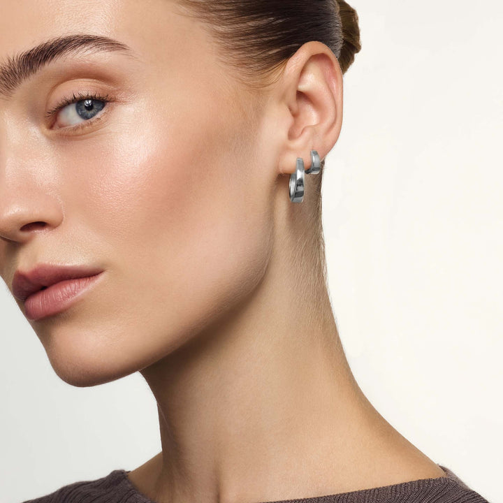 Boucles d'oreilles Gia | Or Blanc