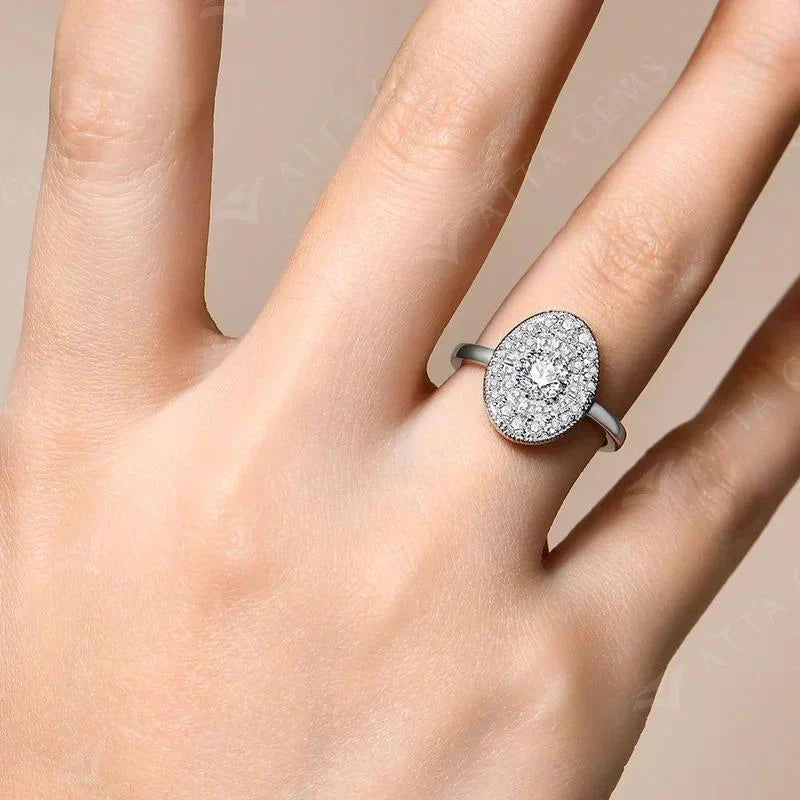 Bague Daya | Or blanc