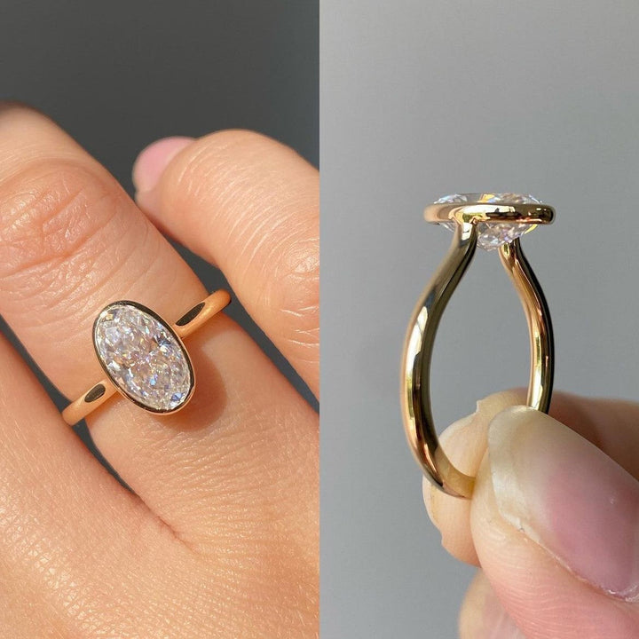 Joie - Bague en Moissanite Blanche