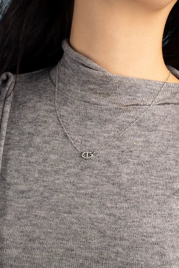 Collier Isla Marina | Or Blanc