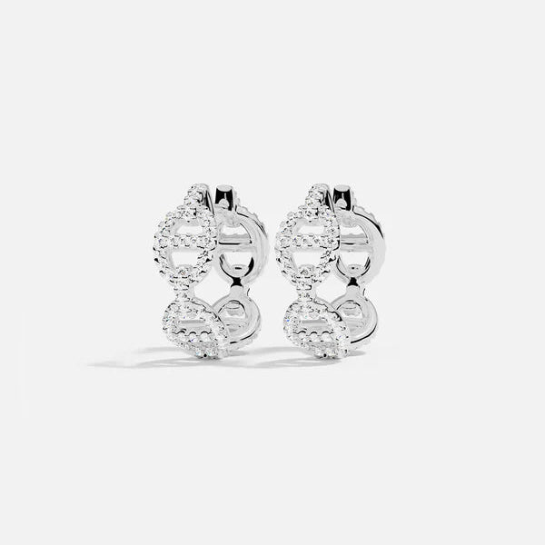 Boucle d'oreille Isla Marina | Or blanc