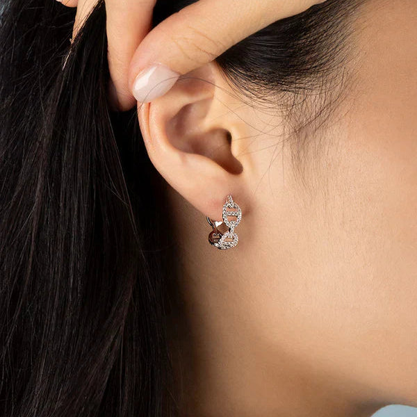 Boucle d'oreille Isla Marina | Or blanc