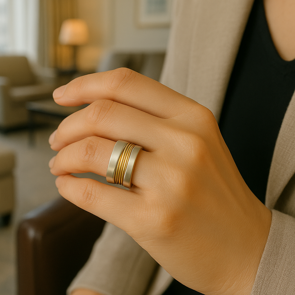 Bague en Fils Argent-Or