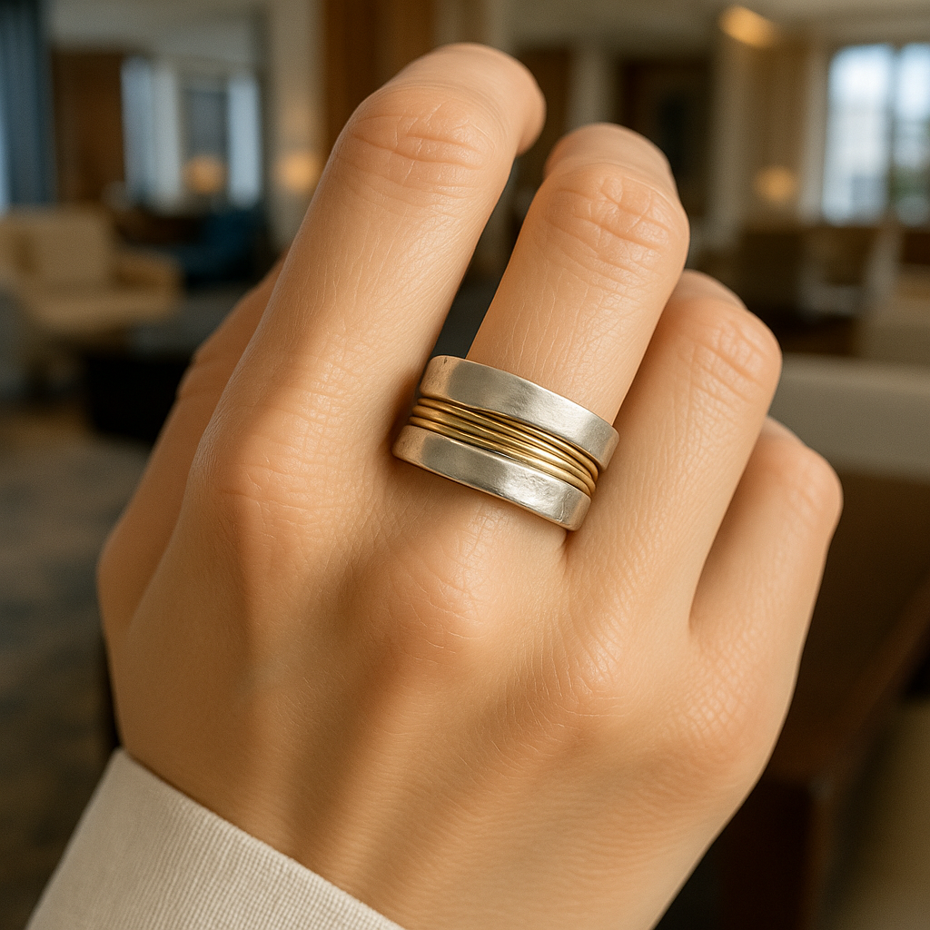 Bague en Fils Argent-Or