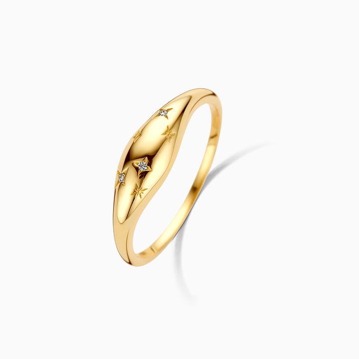 Bague Dôme en Diamant | Or