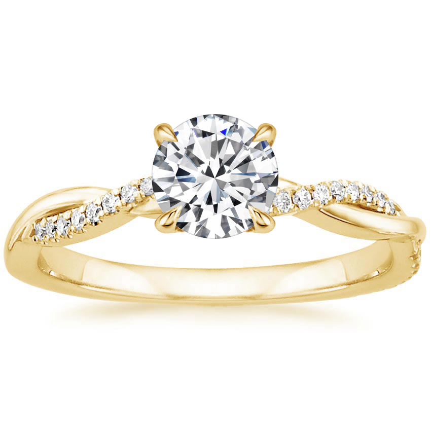 La Bague Jane | Or Blanc