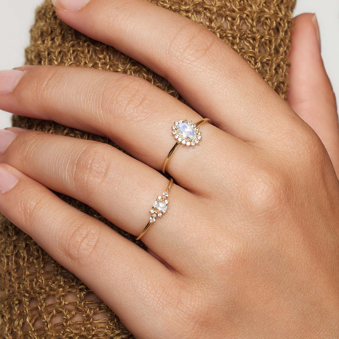 Bague Muse en Pierre de Lune | Or