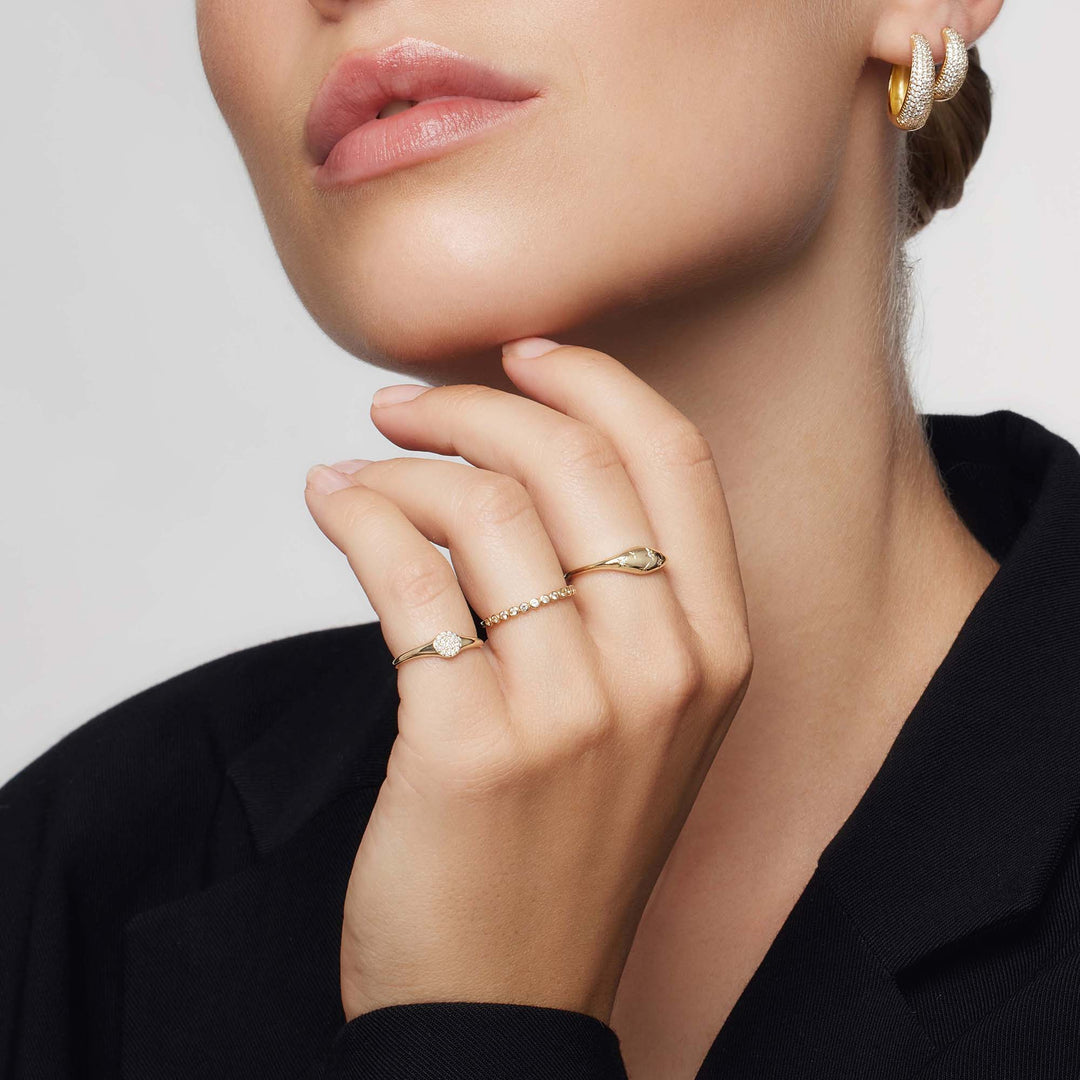 Bague Dôme en Diamant | Or