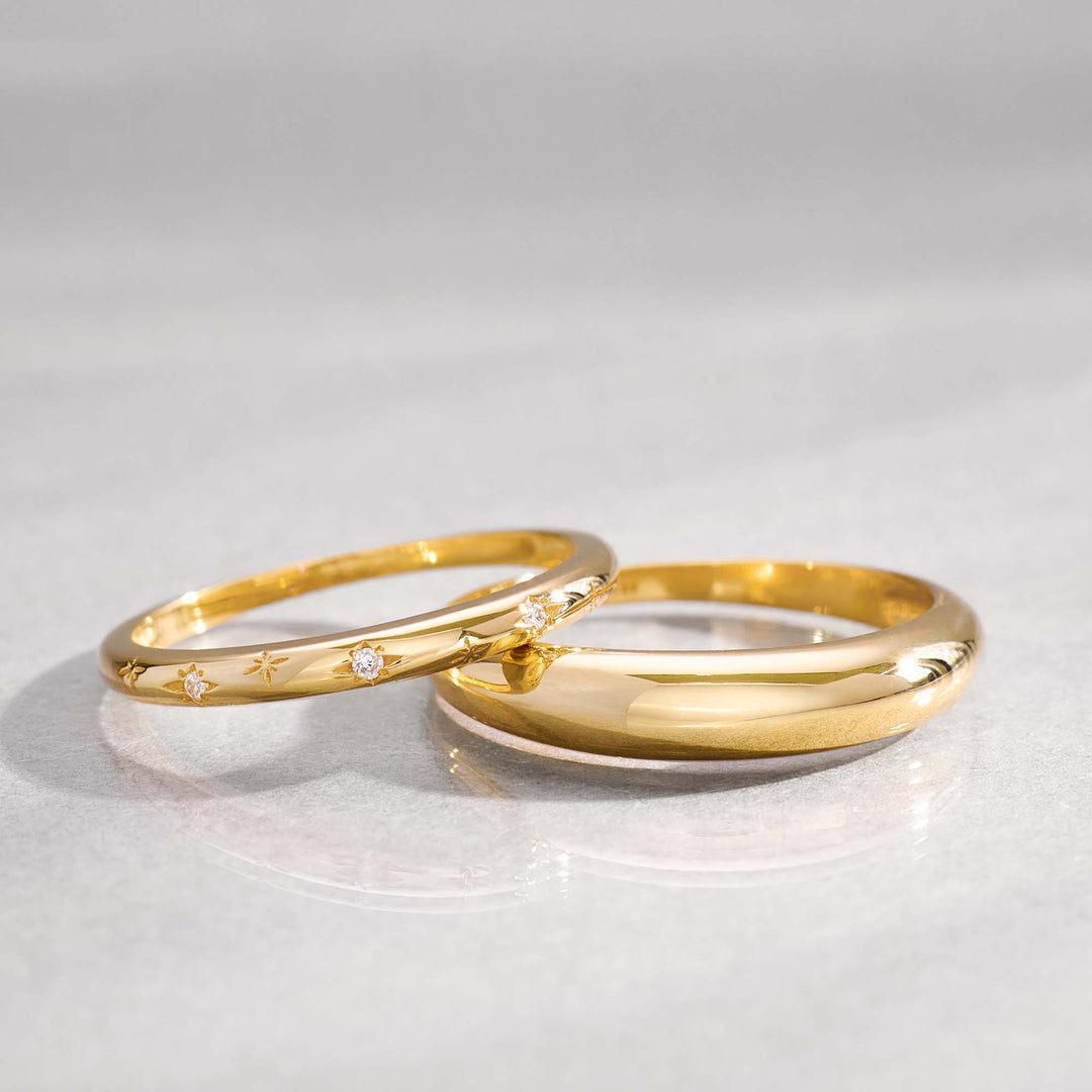 Bague Midi Dome | Or