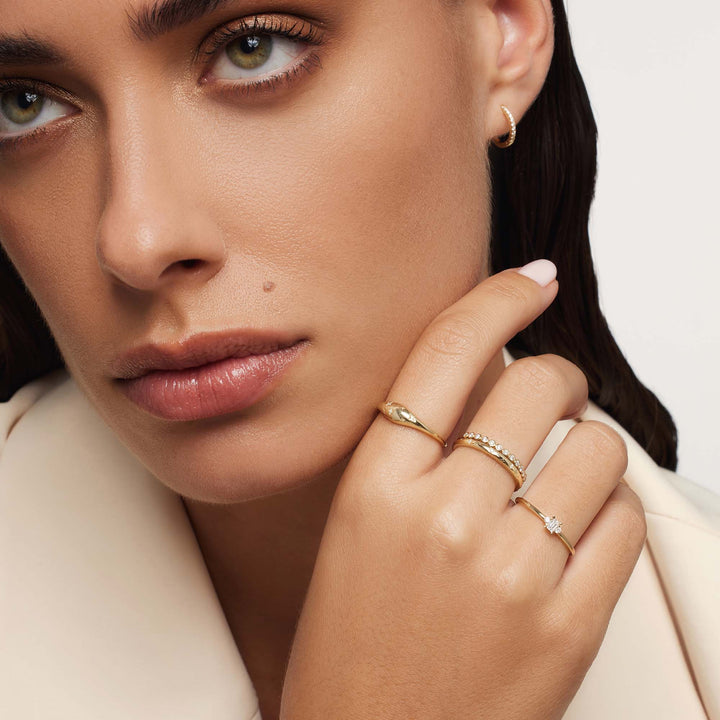 Bague Dôme en Diamant | Or