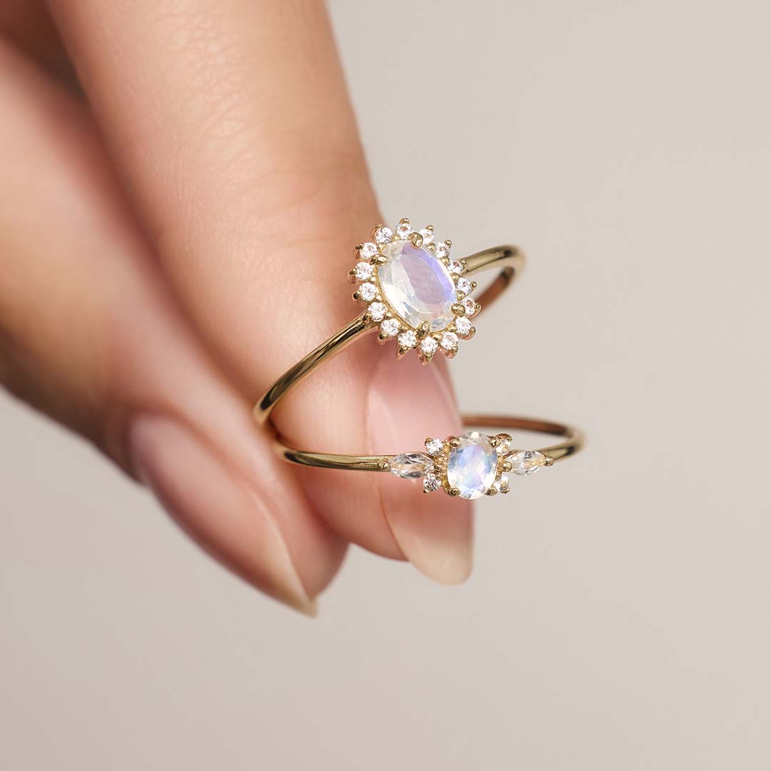 Bague Muse en Pierre de Lune | Or