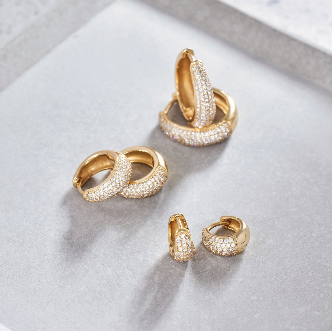 Jules Mini Boucles | Or Blanc