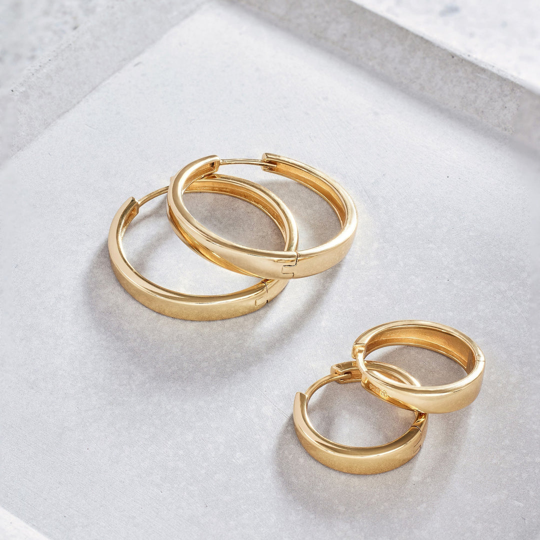 Boucles d'oreilles Gia | Or Blanc