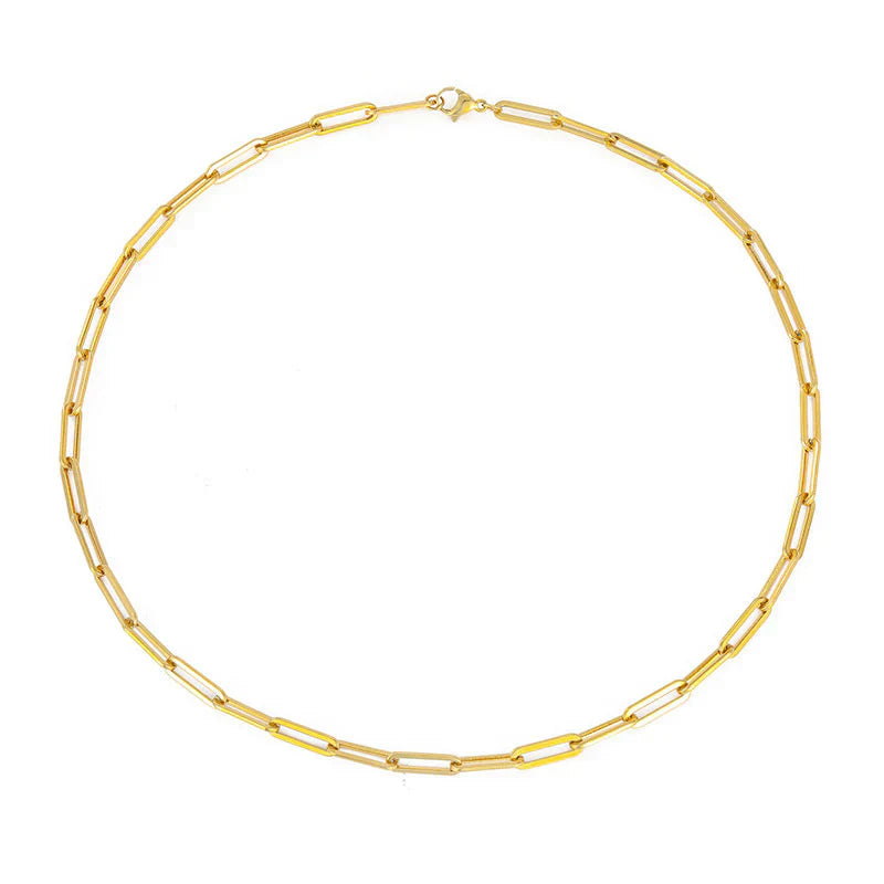 Collier Chaîne Élégant Archen | Or Blanc