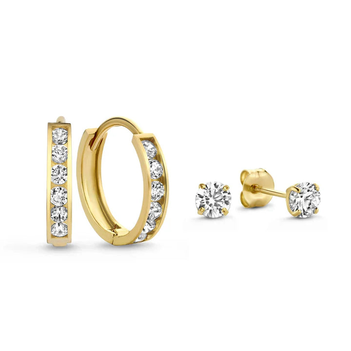 Boucles d'oreilles en pierre Dara Brillane | Or