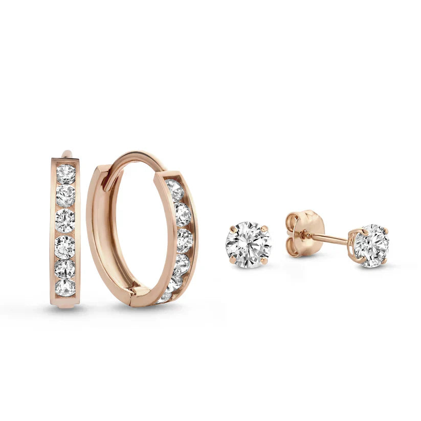 Boucles d'oreilles en pierre Dara Brillane | Or