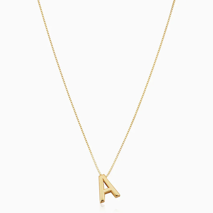 Collier initial en lettre d'amour | Or