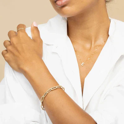 Collier initial en lettre d'amour | Or