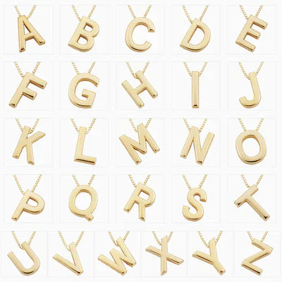 Collier initial en lettre d'amour | Or
