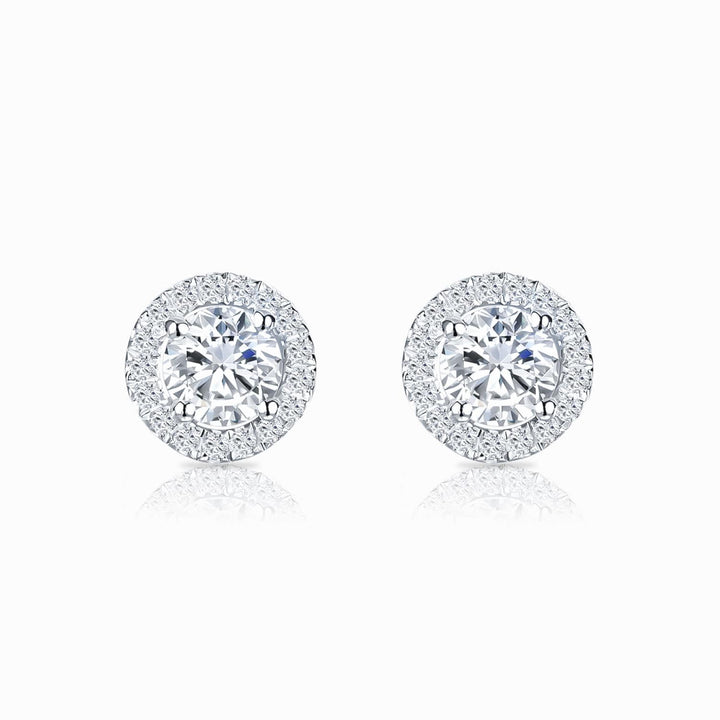 Boucles d'oreilles Belle dame | Or blanc