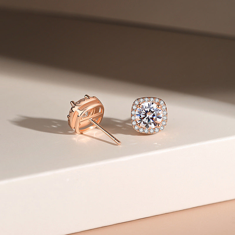 Boucle d'oreille Glennis | Or rose