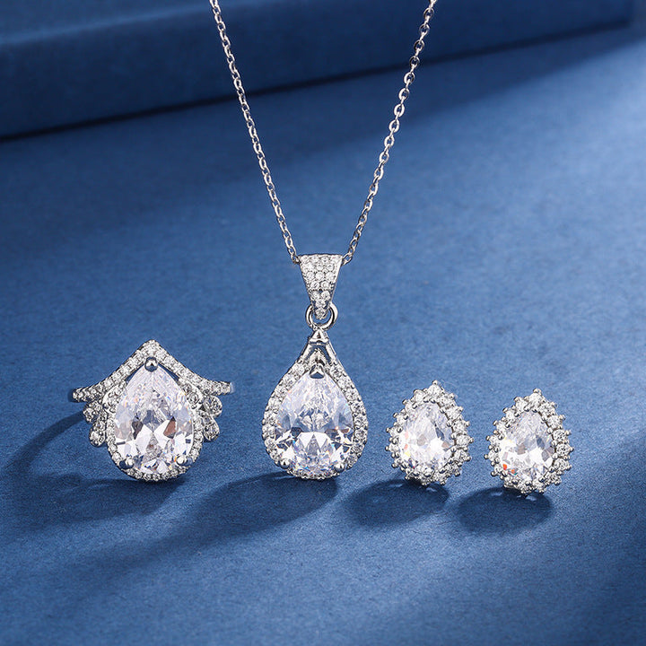 Ensemble Aria Goutte Blanche | Or Blanc