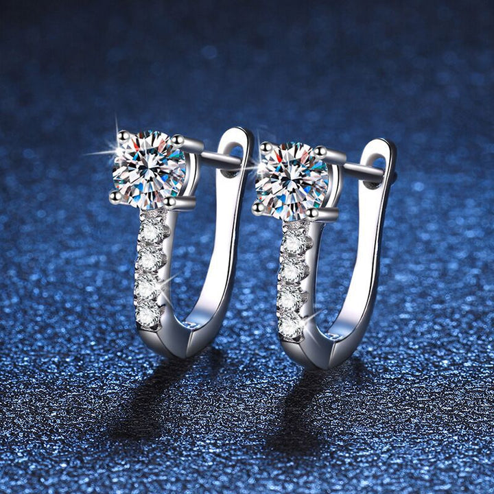 Boucles d'oreilles Noelle | Or blanc