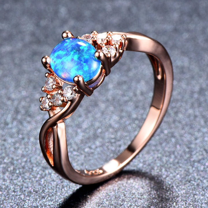 Bague Sylva Moonhart Blanche | Or Rose