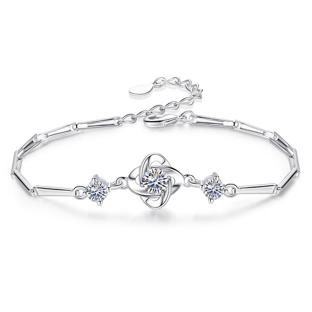 Ensemble Boucle Seren Clover | Or Blanc