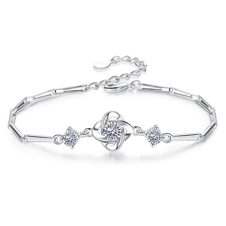 Ensemble Boucle Seren Clover | Or Blanc