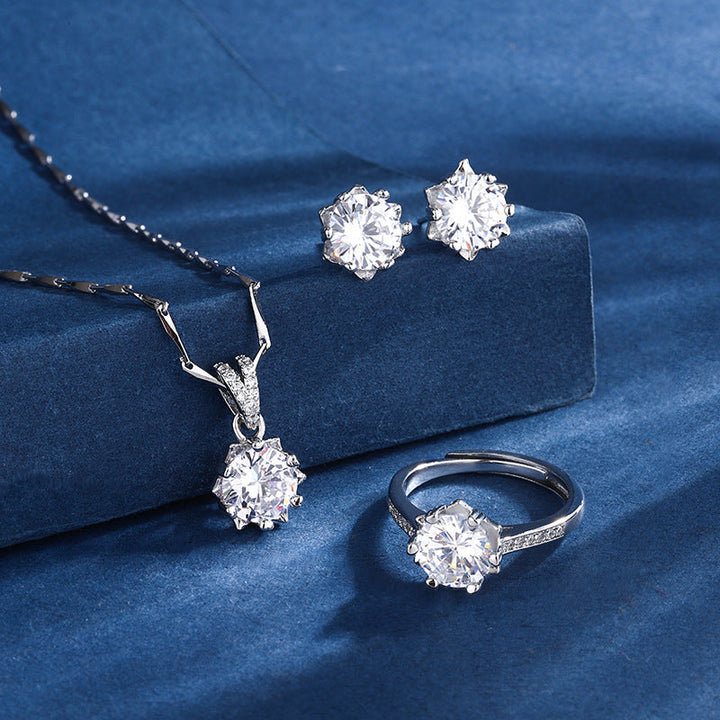 Ensemble Aria Flocon de Neige | Or Blanc