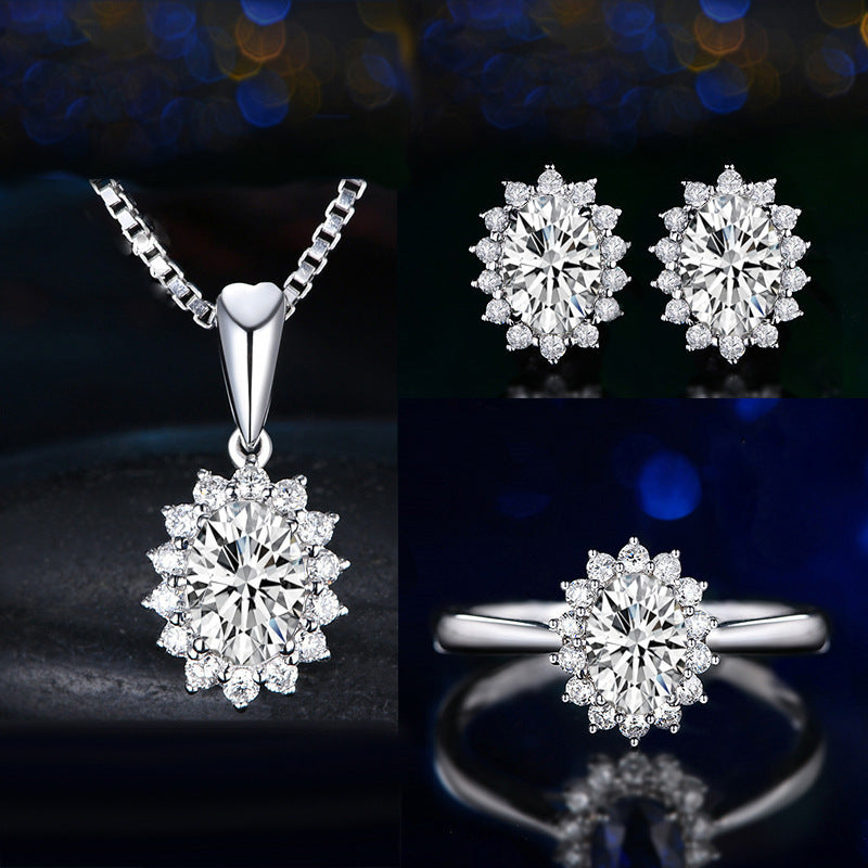 Ensemble Sophia Fleurane Vert | Or Blanc