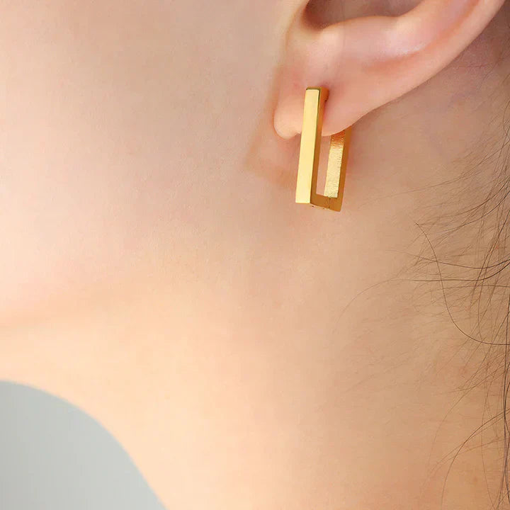 Boucles d'oreilles Terrafin Geometrica | Or