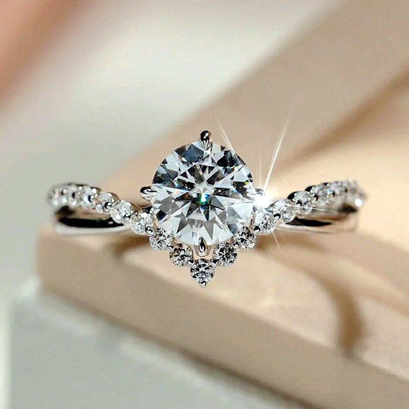 Bague Celina Everhart | Or Blanc