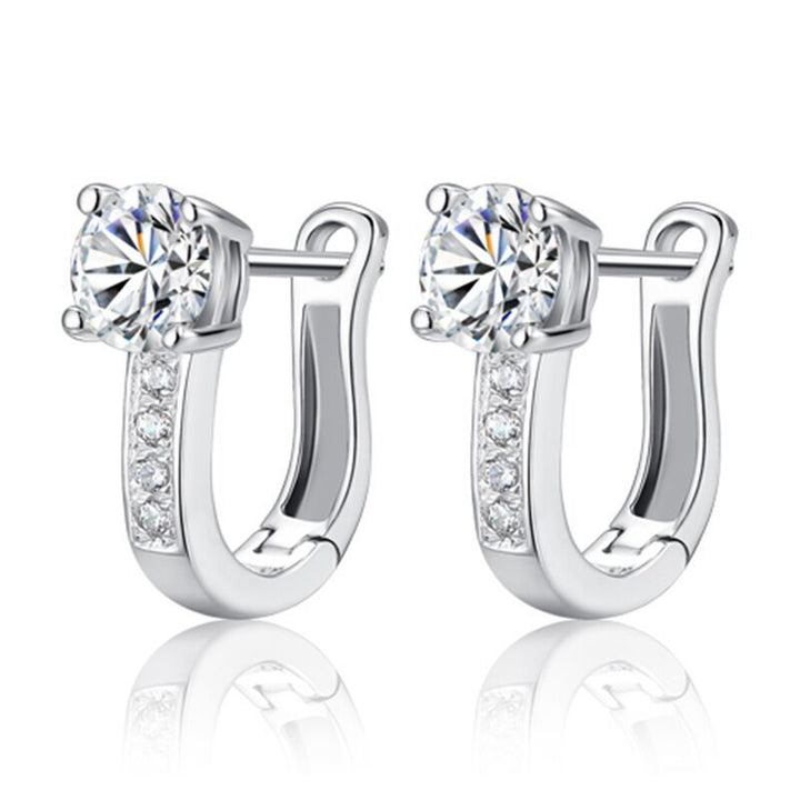 Boucles d'oreilles Noelle | Or blanc