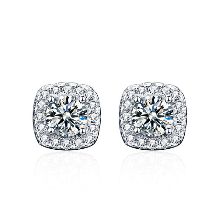 Boucles d'oreilles Glennis | Or blanc