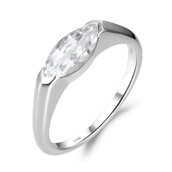Bague Fine Hailey Playa | Or Blanc