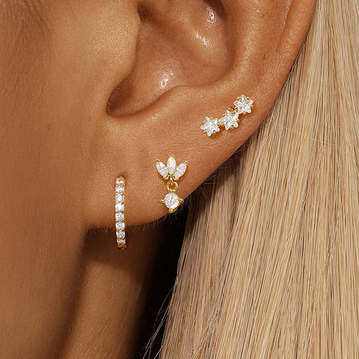 Boucles d'oreilles Trio Mila Essentials | Or