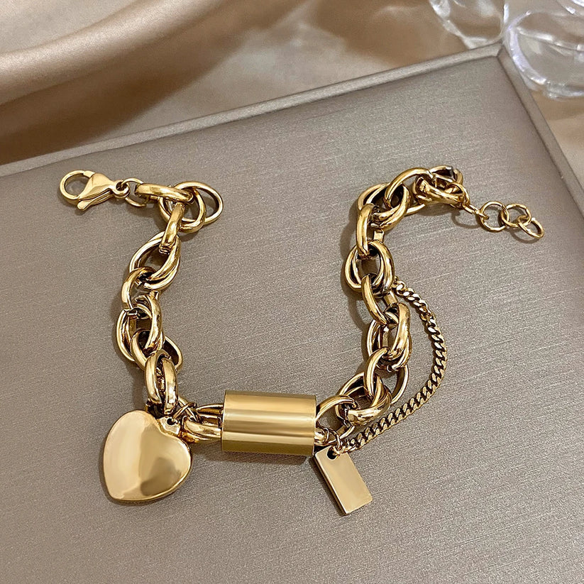 Bracelet Chunky Réconfortant | Or