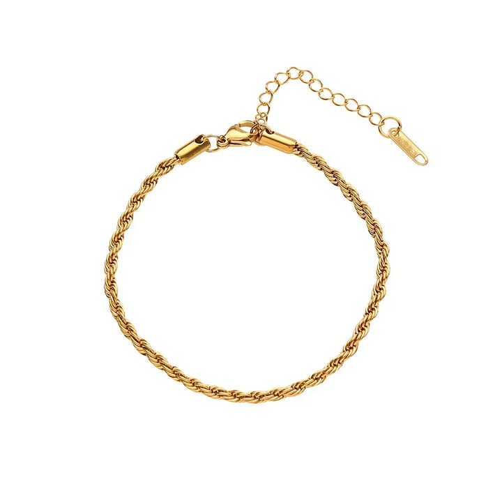 Bracelet en Or Chic Tordu