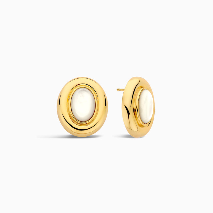 Boucles d'oreilles Giselle en perles | Or