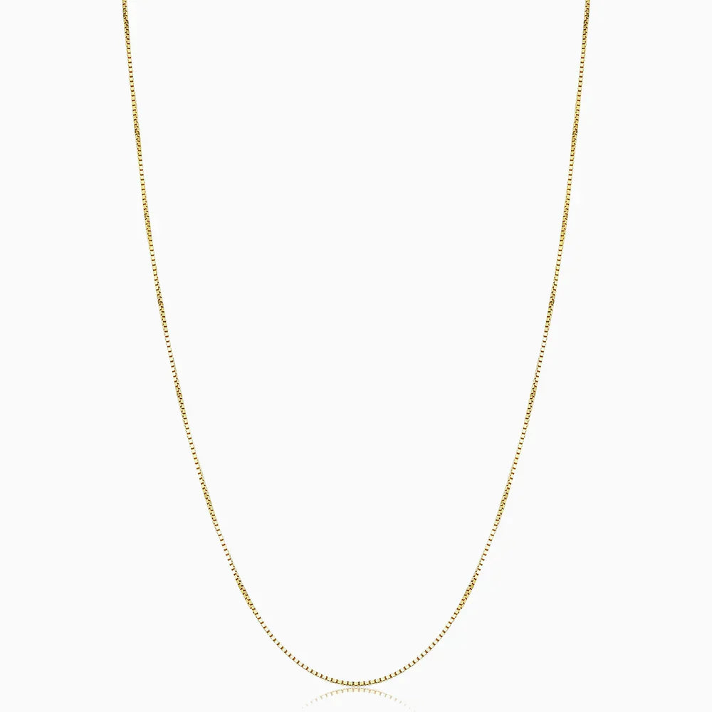 Collier Bodega Box | Or Blanc