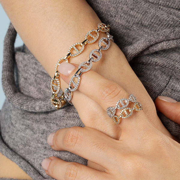 Bracelet Isla Marina | Or Blanc